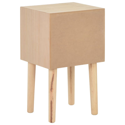 vidaXL Bedside Cabinet with 2 Drawers 30x25x49.5 cm Solid Pinewood - House of Isabella AU