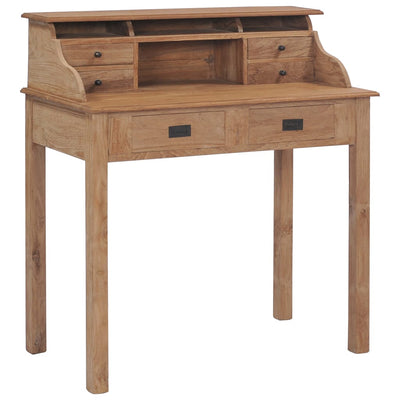 vidaXL Desk 90x50x100 cm Solid Teak Wood - House of Isabella AU