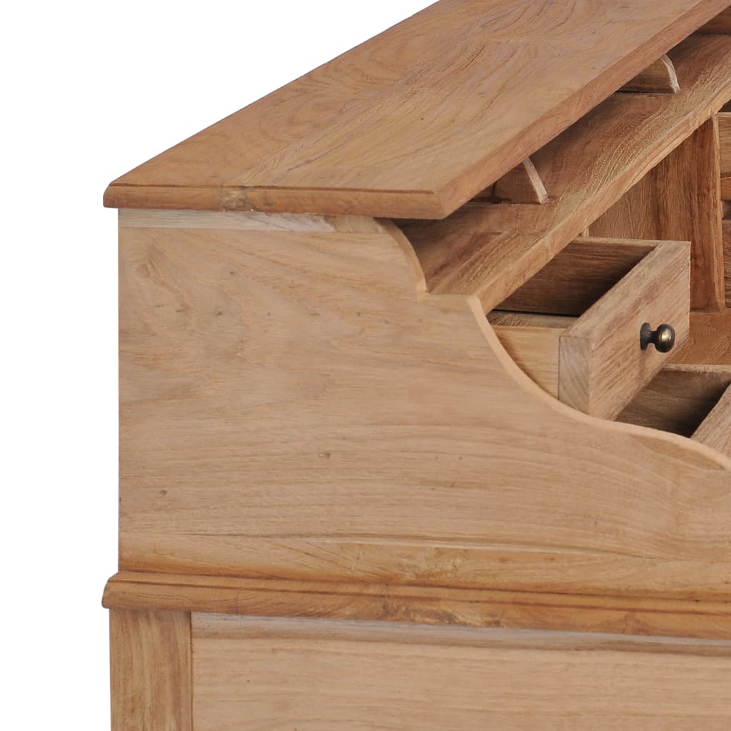 vidaXL Desk 90x50x100 cm Solid Teak Wood - House of Isabella AU