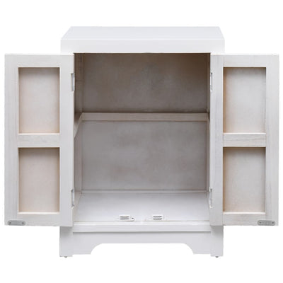 vidaXL Bedside Cabinet White 38x28x52 cm Paulownia Wood - House of Isabella AU