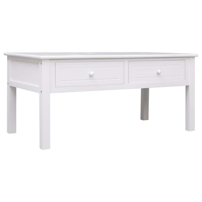 vidaXL Coffee Table White 100x50x45 cm Wood - House of Isabella AU