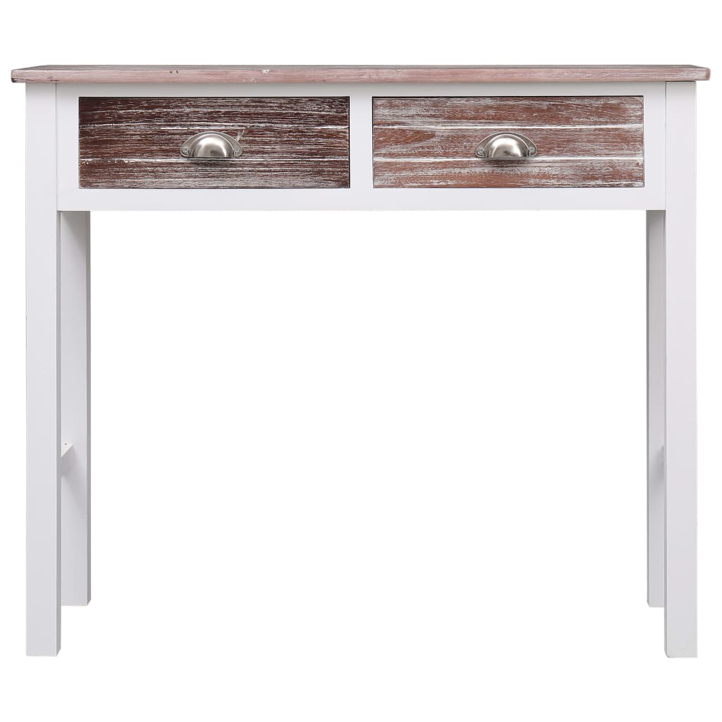 Console Table Brown 90x30x77 cm Wood