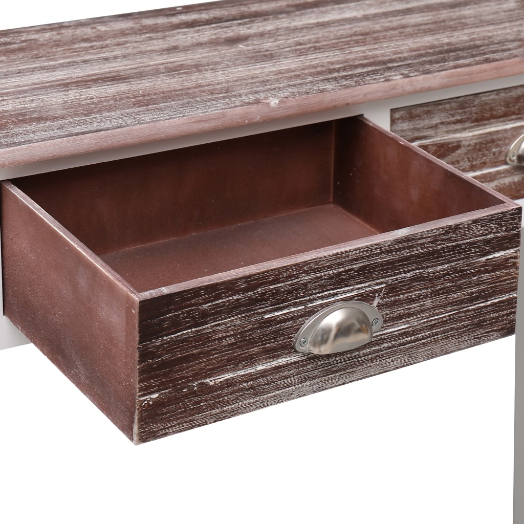 Console Table Brown 90x30x77 cm Wood