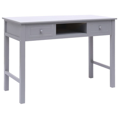 vidaXL Writing Desk Grey 110x45x76 cm Wood - House of Isabella AU