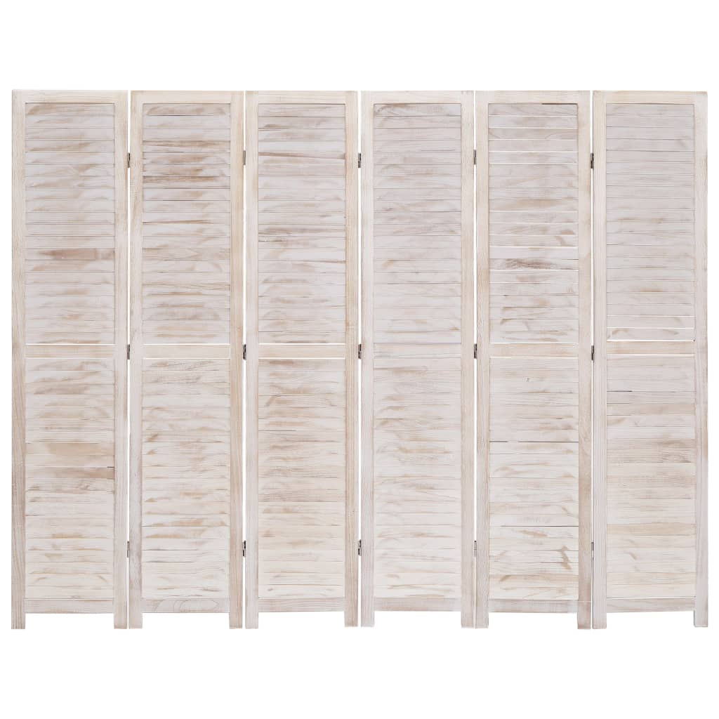 vidaXL 6-Panel Room Divider 210x165 cm Wood - House of Isabella AU