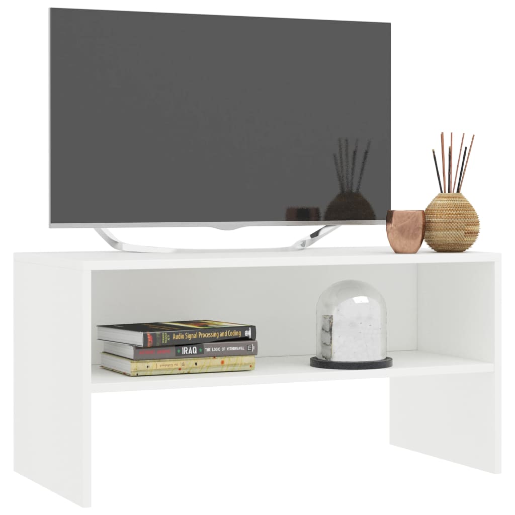 TV Cabinet White 80x40x40 cm Chipboard