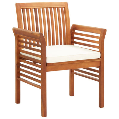 vidaXL Garden Dining Chair with Cushion Solid Acacia Wood - House of Isabella AU