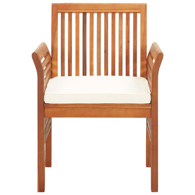 vidaXL Garden Dining Chair with Cushion Solid Acacia Wood - House of Isabella AU
