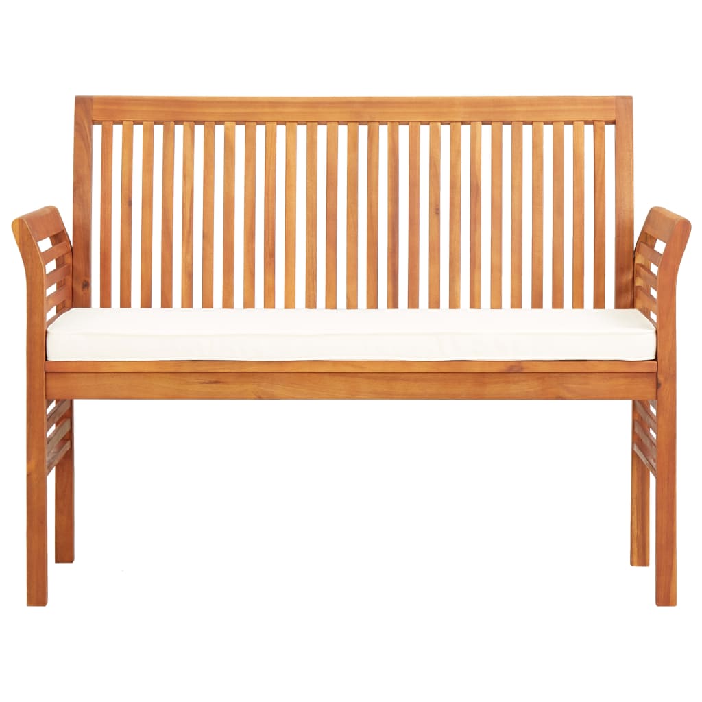 vidaXL 2-Seater Garden Bench with Cushion 120 cm Solid Acacia Wood - House of Isabella AU