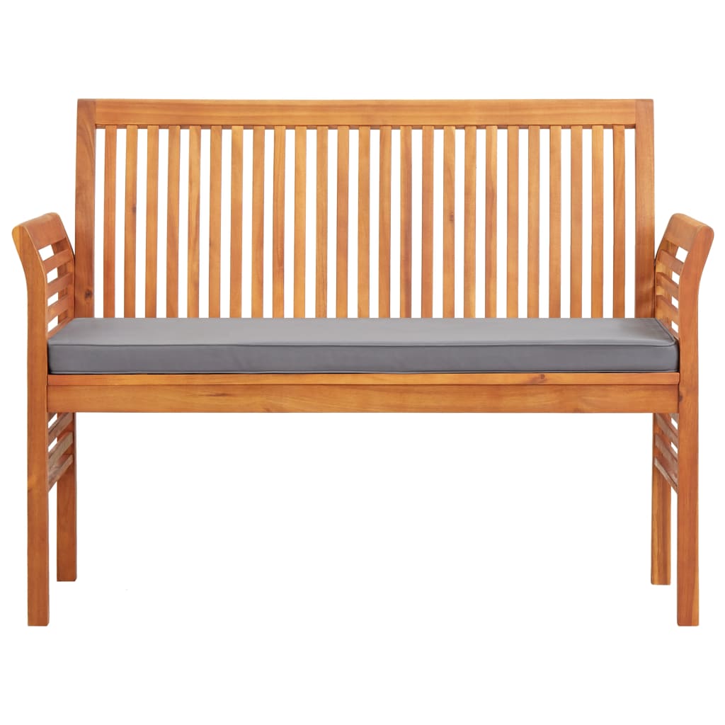 vidaXL 2-Seater Garden Bench with Cushion 120 cm Solid Acacia Wood - House of Isabella AU