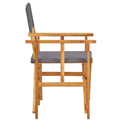 vidaXL Director's Chairs 2 pcs Solid Acacia Wood - House of Isabella AU