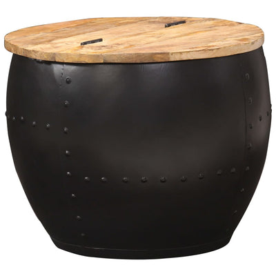 Coffee Table Round 53x43 cm Solid Mango Wood