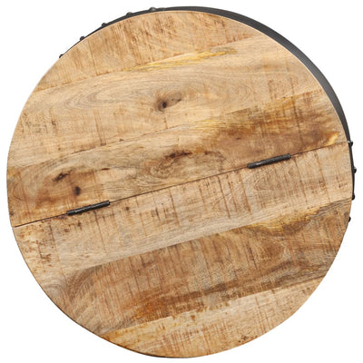 Coffee Table Round 53x43 cm Solid Mango Wood