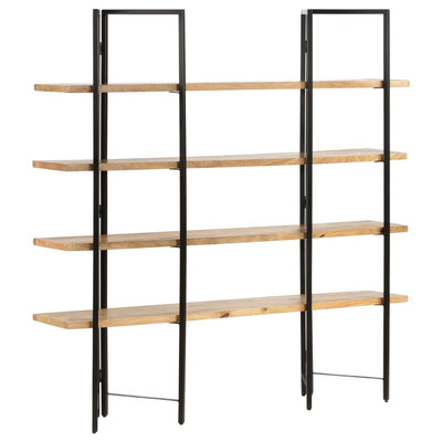 4-Tier Bookcase 160x35x160 cm Solid Mango Wood