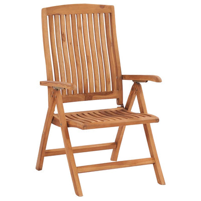 vidaXL Reclining Garden Chairs 2 pcs Solid Teak Wood - House of Isabella AU