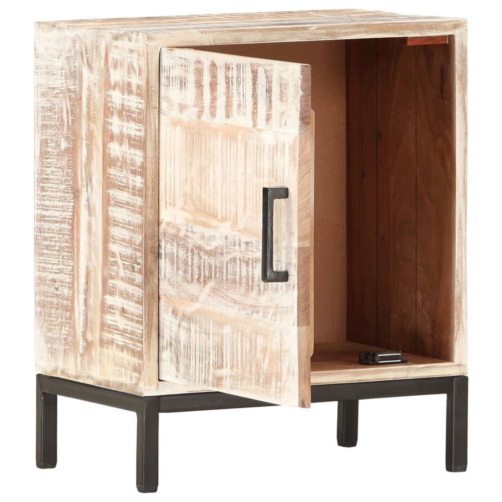 vidaXL Bedside Cabinet 40x30x50 cm Solid Acacia Wood - House of Isabella AU