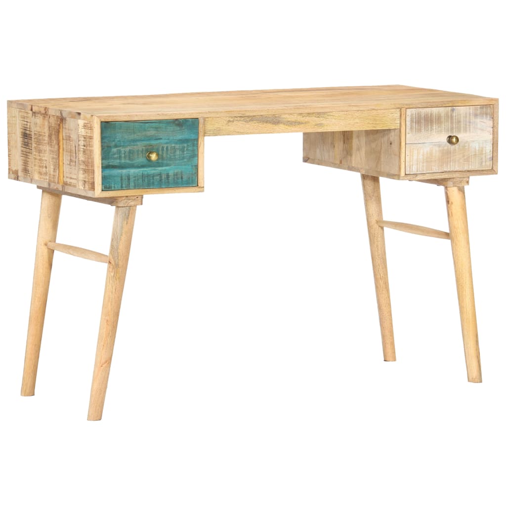 vidaXL Desk 118x50x75 cm Solid Mango Wood - House of Isabella AU