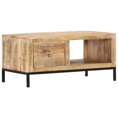 vidaXL Coffee Table 88x50x42 cm Solid Mango Wood - House of Isabella AU