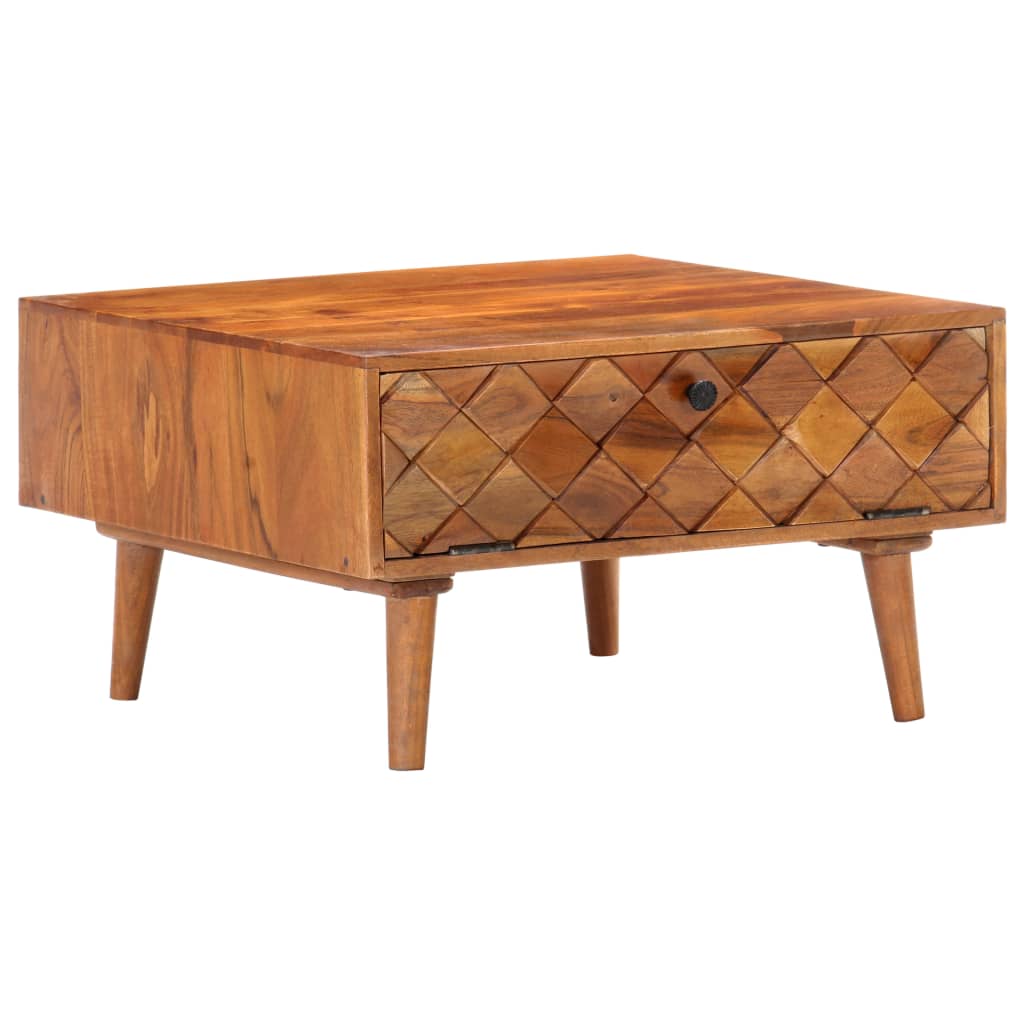 Coffee Table 68x68x38 cm Solid Acacia Wood