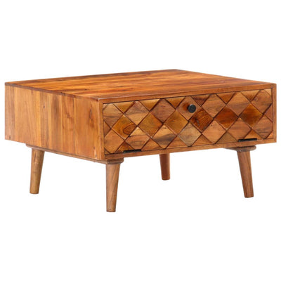 Coffee Table 68x68x38 cm Solid Acacia Wood