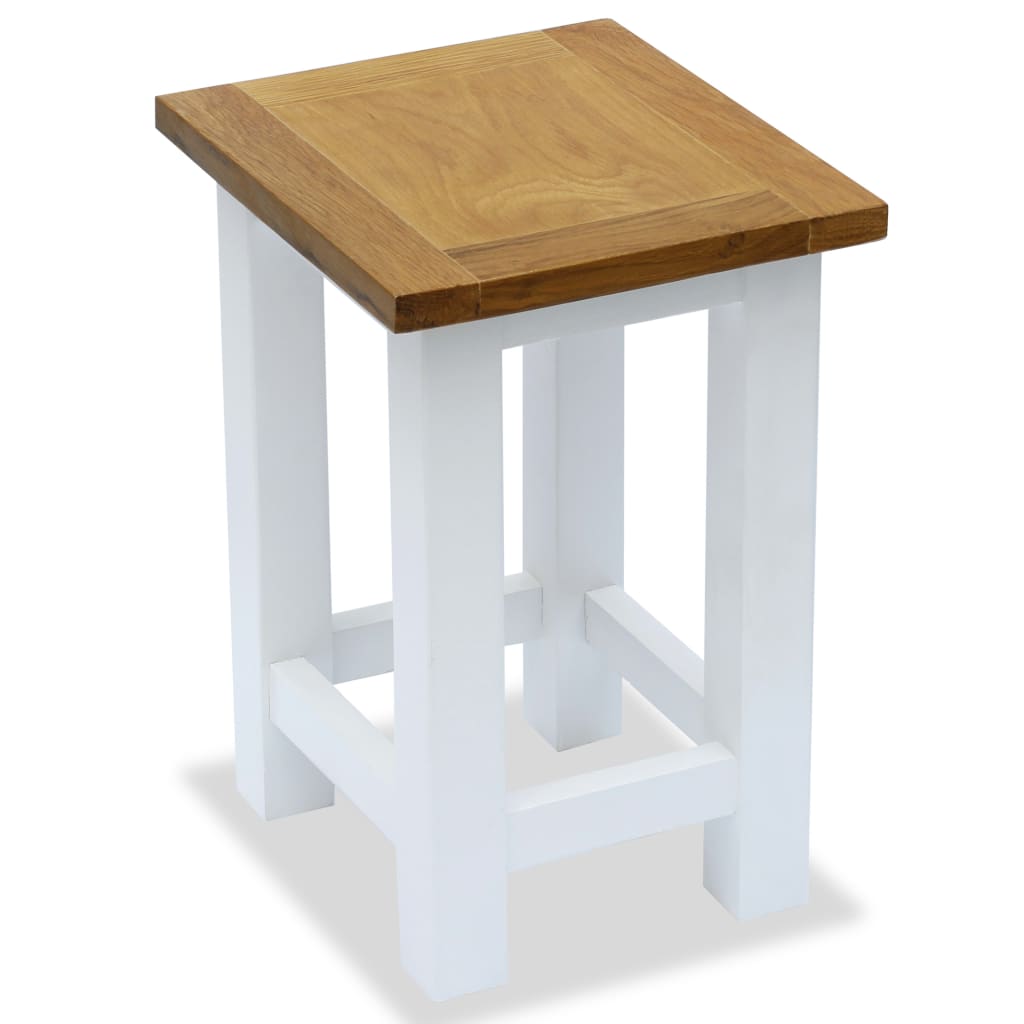 End Tables 2 pcs 27x24x37 cm Solid Oak Wood