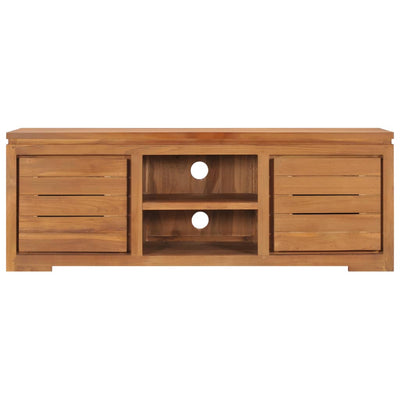 TV Cabinet 110x30x40 cm Solid Teak Wood