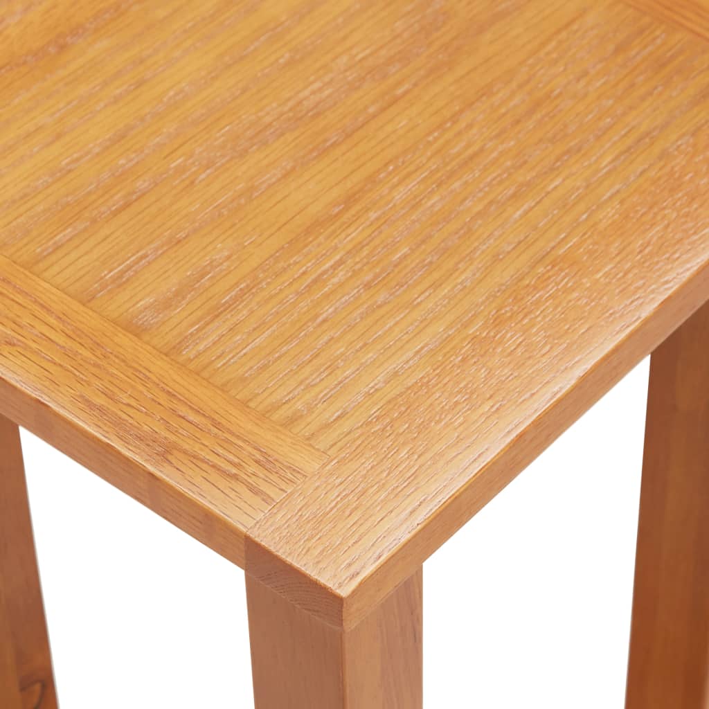 Side Table 27x24x55 cm Solid Oak Wood