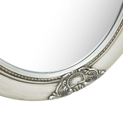 Wall Mirror Baroque Style 50x70 cm Silver