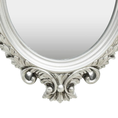 Wall Mirror Castle Style 56x76 cm Silver