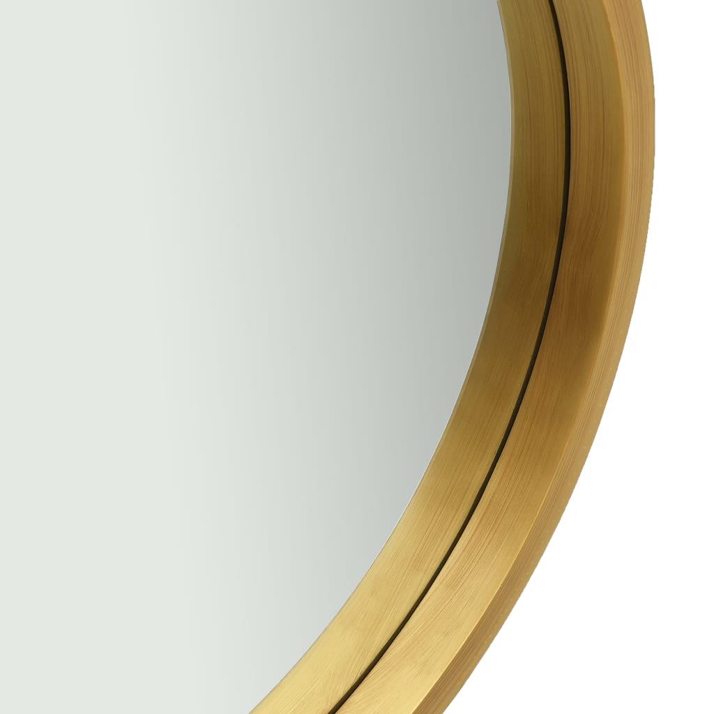 Wall Mirror with Strap 40 cm Gold