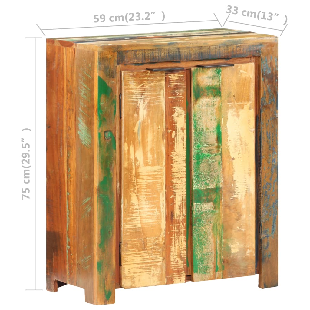 Sideboard 59x33x75 cm Solid Reclaimed Wood