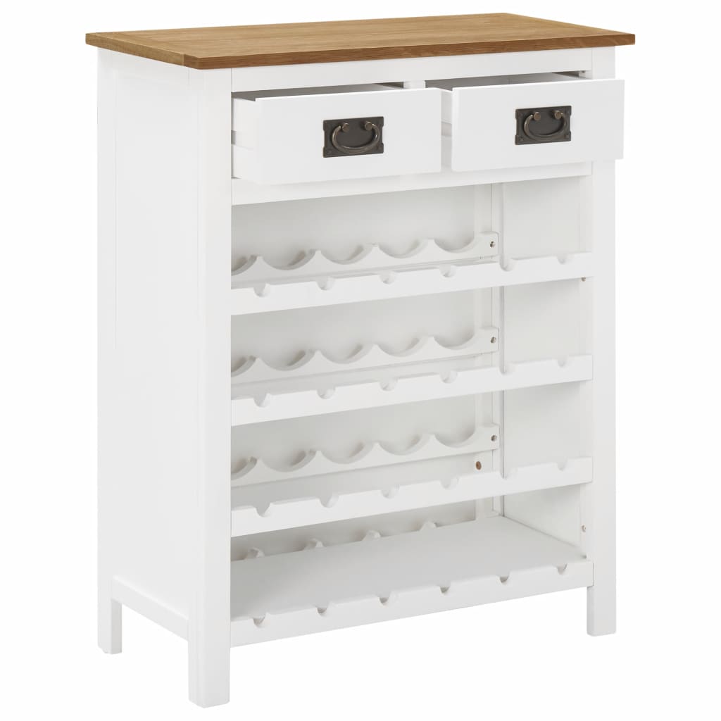 Wine Cabinet 72x32x90 cm Solid Oak Wood