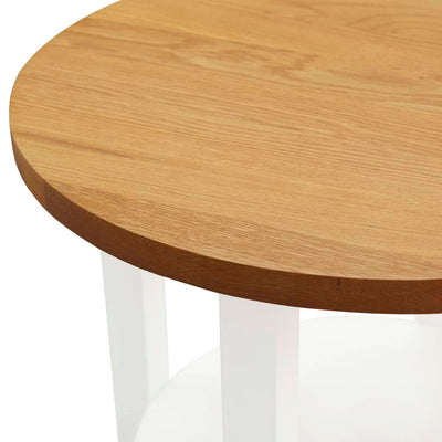 Lamp Table 40x50 cm Solid Oak Wood