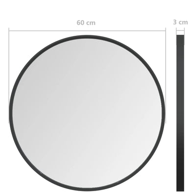 Wall Mirror Black 60 cm