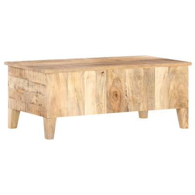 Coffee Table 100x55x40 cm Rough Mango Wood