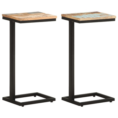 Side Tables 2 pcs 31.5x24.5x64.5 cm Solid Reclaimed Wood