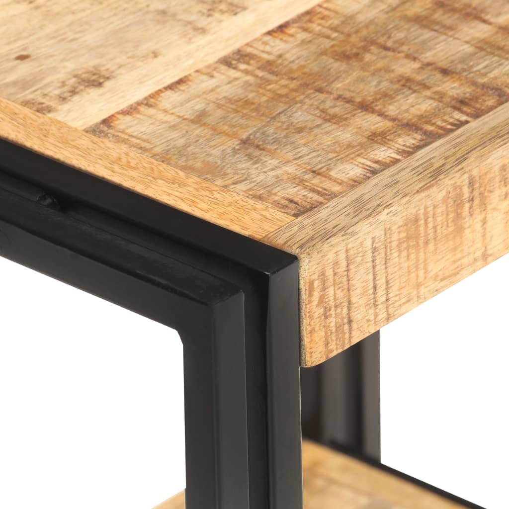 Side Table 40x30x40 cm Rough Mango Wood