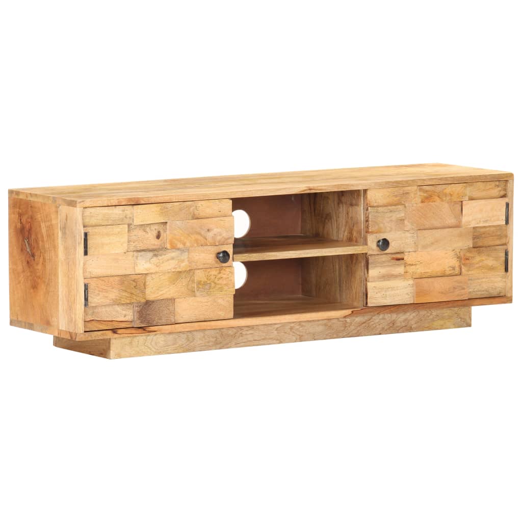 TV Cabinet 116x30x35 cm Solid Mango Wood