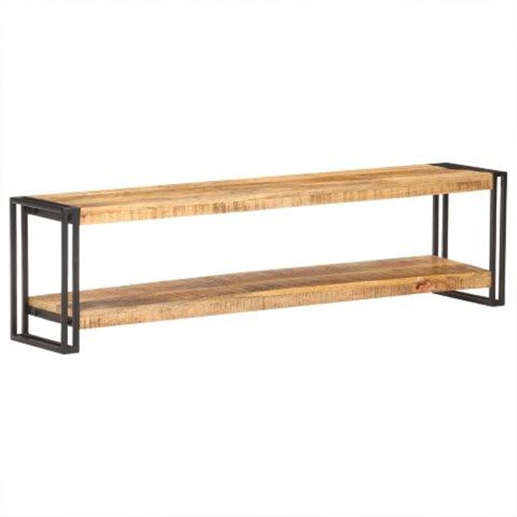 TV Cabinet 150x30x40 cm Rough Mango Wood