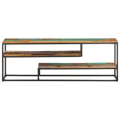 TV Cabinet 130x30x45 cm Solid Reclaimed Wood