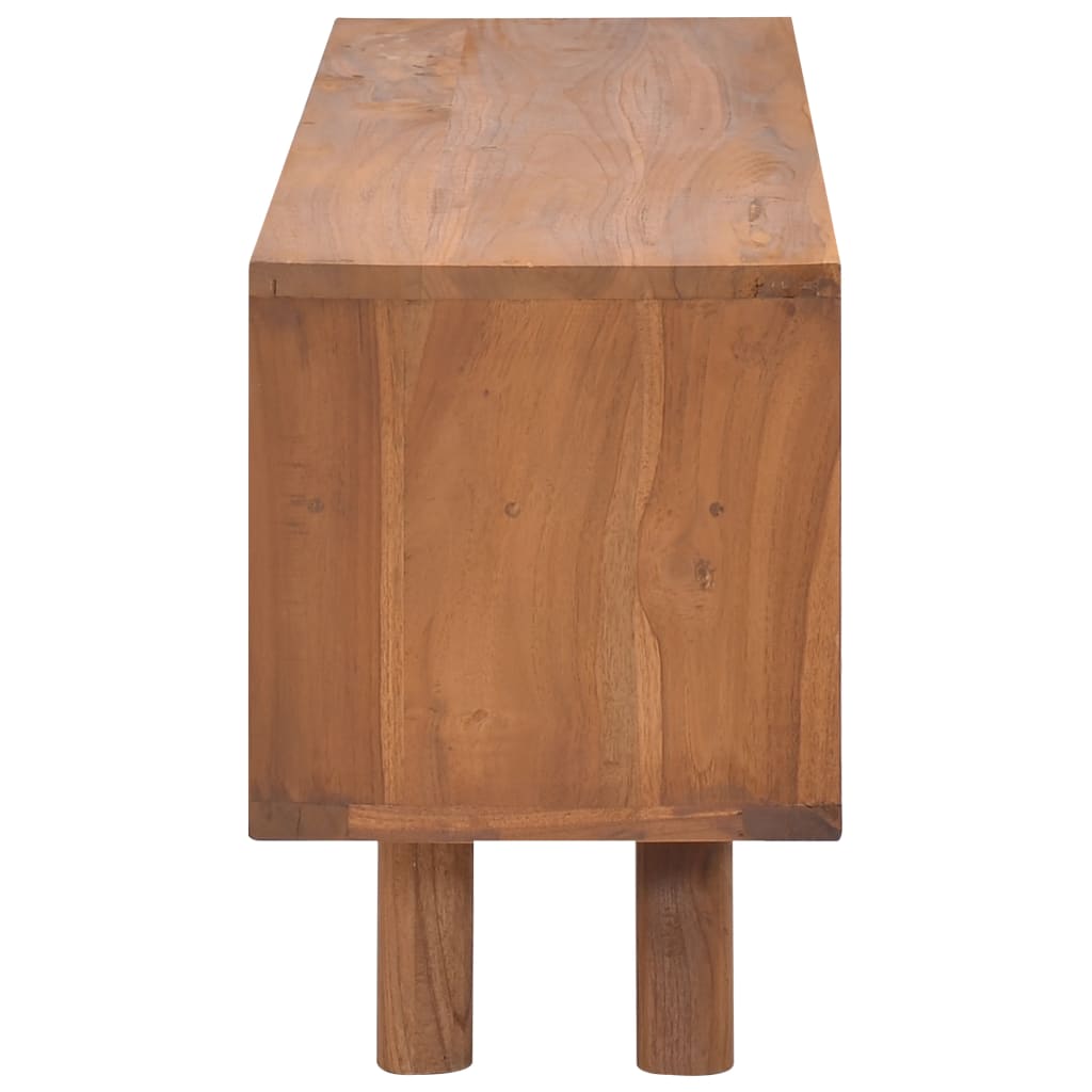 TV Cabinet 110x30x45 cm Solid Teak Wood