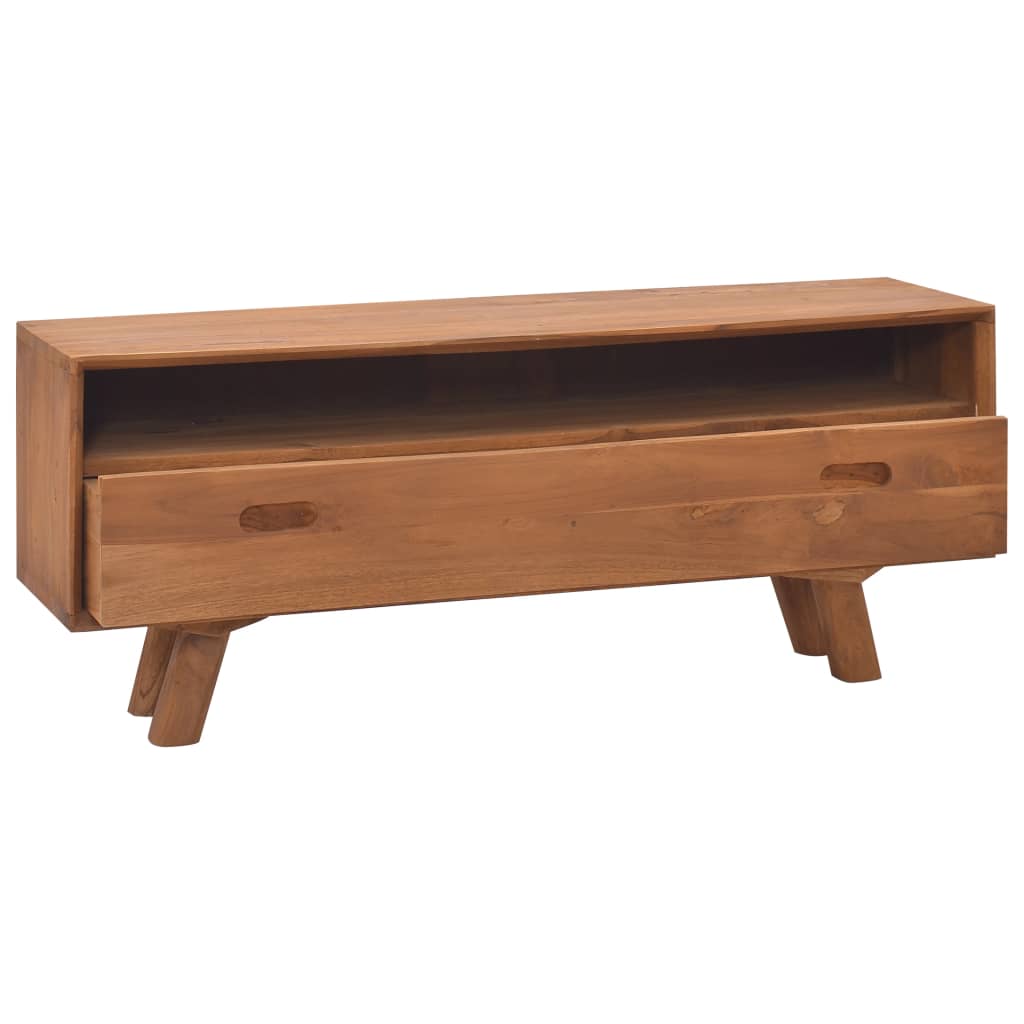 TV Cabinet 110x30x45 cm Solid Teak Wood