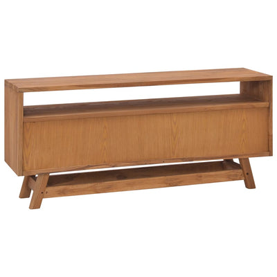 TV Cabinet 110x30x50 cm Solid Teak Wood