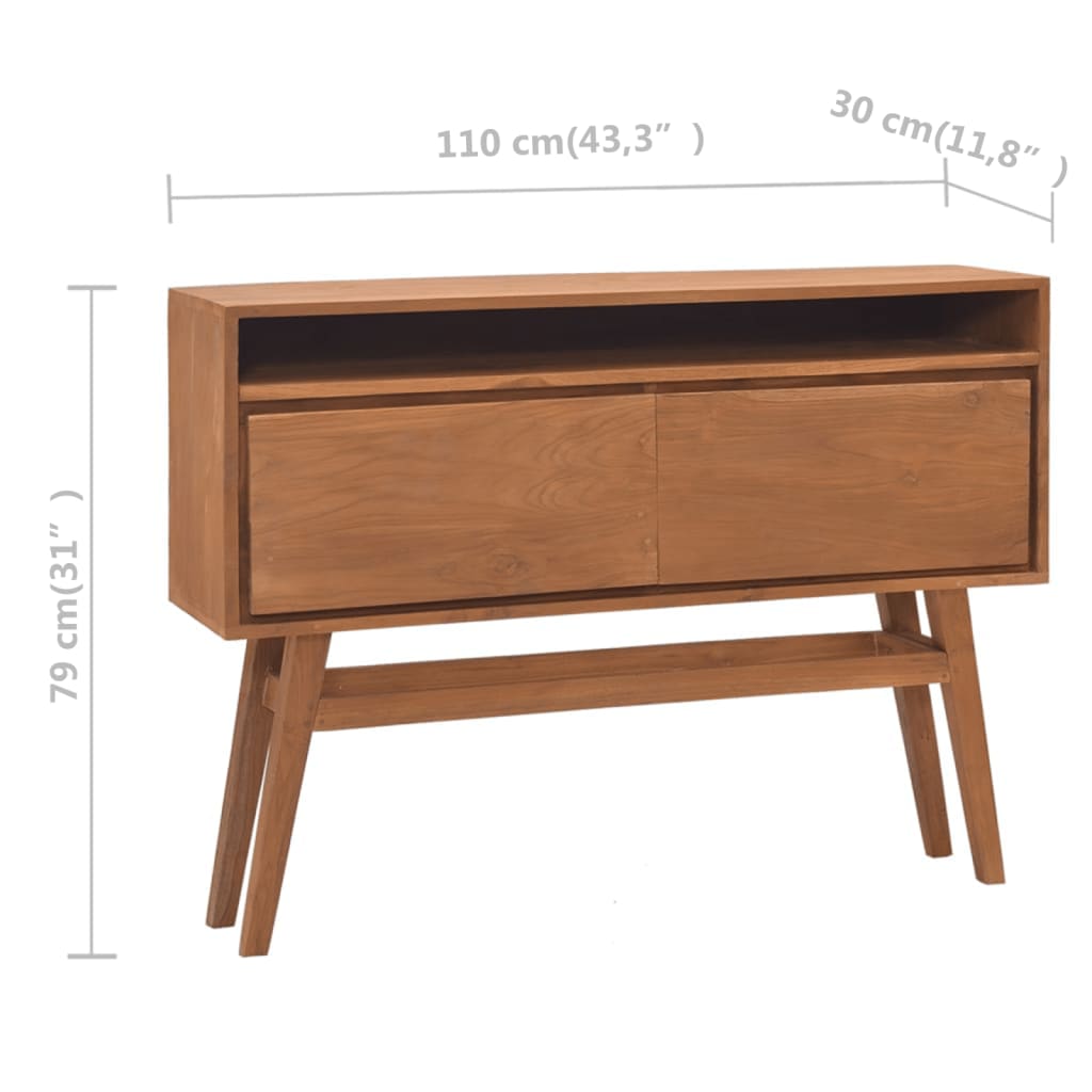 Console Table 110x30x79 cm Solid Teak Wood