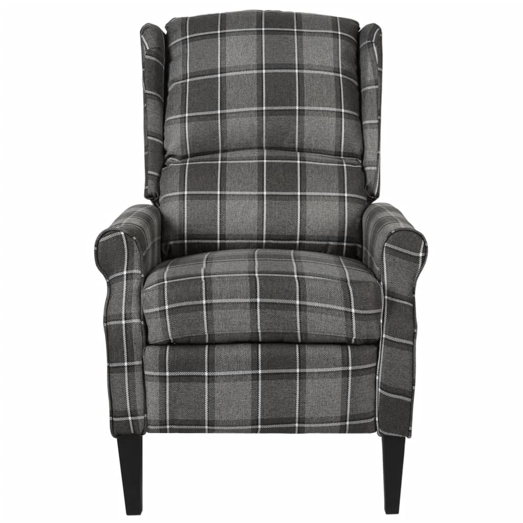 Reclining Chair Grey Fabric
