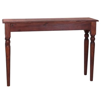 Console Table Classical Brown 110x30x75 cm Solid Mahogany Wood