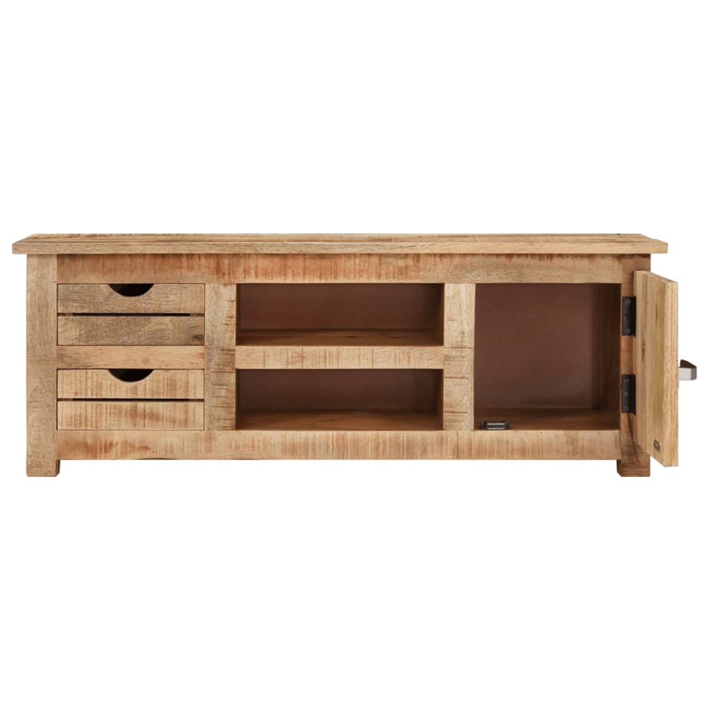 TV Cabinet 110x30x40 cm Rough Mango Wood