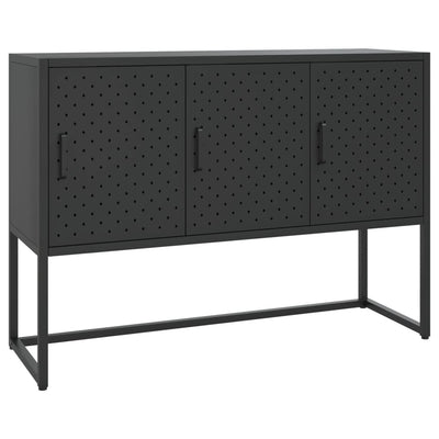 Sideboard Black 105x35x75 cm Steel