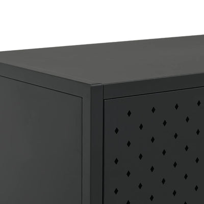 Sideboard Black 105x35x75 cm Steel