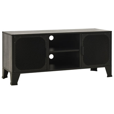 TV Cabinet Grey 105x36x47 cm Metal and MDF